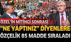 Ak Partili Eski Vekil Özçelik'ten 'ne yaptılar' diyenlere 85 maddelik yanıt