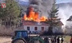 Isparta Sütçüler’de İlköğretim Okulunda Yangın