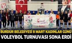 Burdur Belediyesi 8 Mart Kadınlar Günü Voleybol turnuvası sona erdi