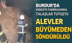 Burdur Küçük Sanayi Sitesi’nde Kereste Fabrikasında Yangın