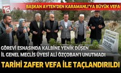 CHP Burdur İl Başkanı Barış Ayten Tarihi Başarıyı vefa ile taçlandırdı