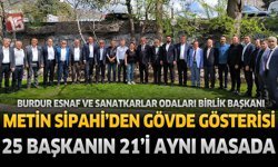 Burdur Esnaf Odaları Birlik Başkanı Metin Sipahi'den Gövde Gösterisi