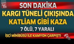 Bucak Kargı Tüneli çıkışında katliam gibi kaza.