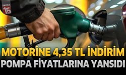 Motorine 4,35 TL İndirim Pompa Fiyatlarına Yansıdı