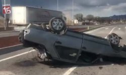 Afyonkarahisar Bolvadin’de Korkunç Kaza: Otomobil 150 Metre Sürüklendi