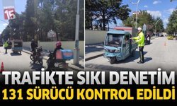 Trafikte Sıkı Denetim: 131 Sürücü Kontrol Edildi