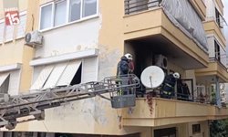 Antalya Alanya’da apartmanda yangın paniği