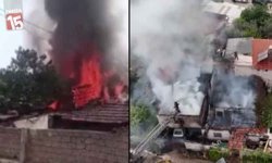 Antalya Kepez’de Gecekondu Yangını: 2 Çocuğu Mahalleli Kurtardı