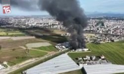 Antalya’da Patates Fabrikasında Yangın: Tesis Küle Döndü