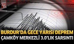 Burdur'da Gece Yarısı Deprem: Çamköy Merkezli 3.0'lık Sarsıntı