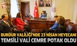 Burdur Valiliği'nde 23 Nisan Heyecanı: Temsili Vali Cemre Potak Oldu