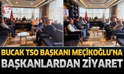 Bucak TSO Başkanı Meçikoğlu’na Başkanlardan Ziyaret