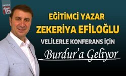 Eğitimci-Yazar Zekeriya Efiloğlu Burdur’a Geliyor