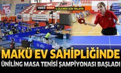 MAKÜ Ev Sahipliğinde Ünilig Masa Tenisi Şampiyonası Başladı