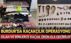 Burdur ve Bucak’ta Kaçakçılık Operasyonları: Silah, Tarihi Eser ve Kaçak Ürünler Ele Geçirildi