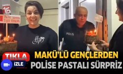 Burdur’da Polis Haftasında Anlamlı Sürpriz: MAKÜ’lü Gençlerden Polise Pasta Jesti