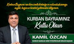 Burdur DSYB Başkanı Kamil Özcan'dan Kurban Bayramı Mesajı