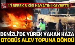 Denizli’de Yolcu Otobüsü Alev Aldı: 1’i Bebek 8 Kişi Hayatını Kaybetti