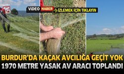 Burdur’da Kaçak Avcılığa Geçit Yok: 1970 Metre Yasak Av Aracı Toplandı