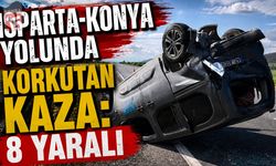 Isparta-Konya Yolunda Korkutan Kaza: 8 Yaralı