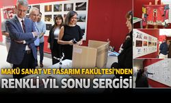 MAKÜ Sanat ve Tasarım Fakültesi'nden Renkli Yıl Sonu Sergisi