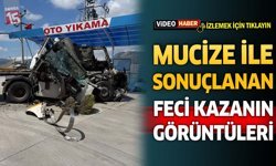 Mucizeyle Sonuçlanan Feci Kazanın Görüntüleri