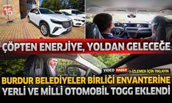 Burdur Belediyeler Birliği Envanterine Yerli ve Milli Otomobil TOGG Eklendi