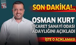 Osman Kurt Burdur Ticaret Sanayi Odası Başkan Adaylığını Açıkladı