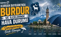 Kurban Bayramı’nda Burdur Ve İlçelerinde Hava Durumu “Şemsiyelerinizi Eksik Etmeyin”