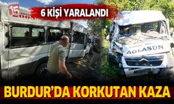Burdur’da Minibüs Şarampole Devrildi: 6 Yaralı