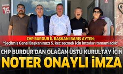 Chp Burdur’dan Olağanüstü Kurultay İçin Noter Onaylı İmza
