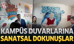 MAKÜ’de öğrenciler kampüs duvarlarını sanatla buluşturdu