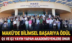 MAKÜ'de Bilimsel Başarıya Ödül: Q1 ve Q2 Yayın Yapan Akademisyenler Onurlandırıldı