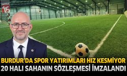 Burdur’da Spor Yatırımları Hız Kesmiyor 20 Halı Sahanın Sözleşmesi İmzalandı