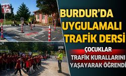 Burdur’da 117 Öğrenciye Uygulamalı Trafik Eğitimi Verildi