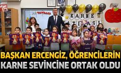 Başkan Ercengiz, Öğrencilerin Karne Sevincine Ortak Oldu