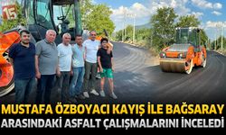 Mustafa Özboyacı Asfalt Çalışmalarını Yerinde İnceledi