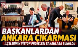 Burdurlu Başkanlardan Ankara çıkarması. Vizyon projeler bakanlara tek tek anlatıldı