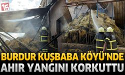 Burdur'da Ahır Yangını Korkuttu