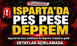 Isparta'da peş peşe depremler