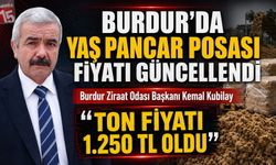 Burdur Ziraat Odası Başkanı Kemal Kubilay, Burdur’da Yaş Pancar Posası Fiyatı Güncellendiğini Duyurdu