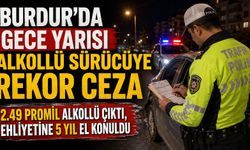 Burdur’da Park Halindeki Araca Çarpan Sürücü 2,49 Promil Alkollü Çıktı