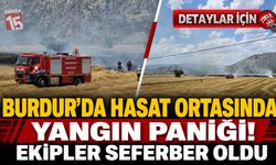 Burdur'da Hasat Ortasında Yangın Paniği! Ekipler Seferber Oldu
