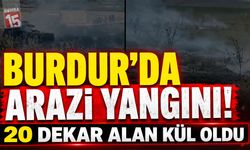 Burdur'da Arazi Yangını! 20 Dekar Alan Kül Oldu