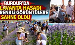 Burdur’da Lavanta Hasadı Renkli Görüntülere Sahne Oldu