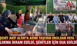Şehit Akif Altay’a Adını Taşıyan Okuldan Vefa: Lokma İkram Edildi, Şehitler İçin Dua Edildi