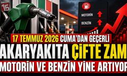 Benzin ve motorine zam geliyor. 17 Temmuz Cuma gününden itibaren geçerli olacak.
