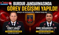 Burdur Jandarmasında Görev Değişimi: Ağaça ve Doğangüzel Göreve Başladı