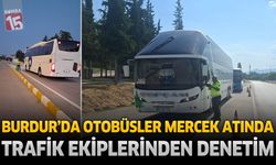 Burdur’da Şehirlerarası Otobüslere Trafik Denetimi