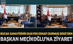 Bucak Sanayisinin Duayen Esnafı Durmuş Deke’den Başkan Meçikoğlu’na Ziyaret